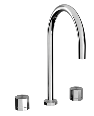 Toni Déca 3-huls Køkkenarmatur, krom ø200-tud